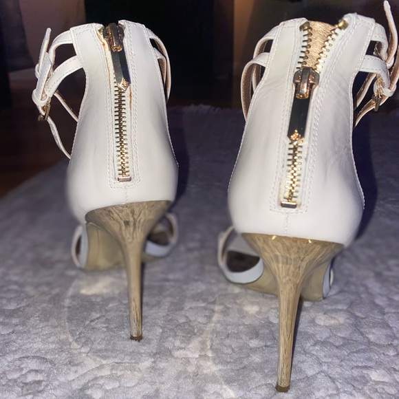 Sam Edelman Allie double strap ankle buckle leather heels size 10 - Picture 5 of 8